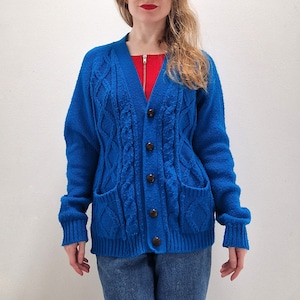 Royal blue cardigans ladies best sale