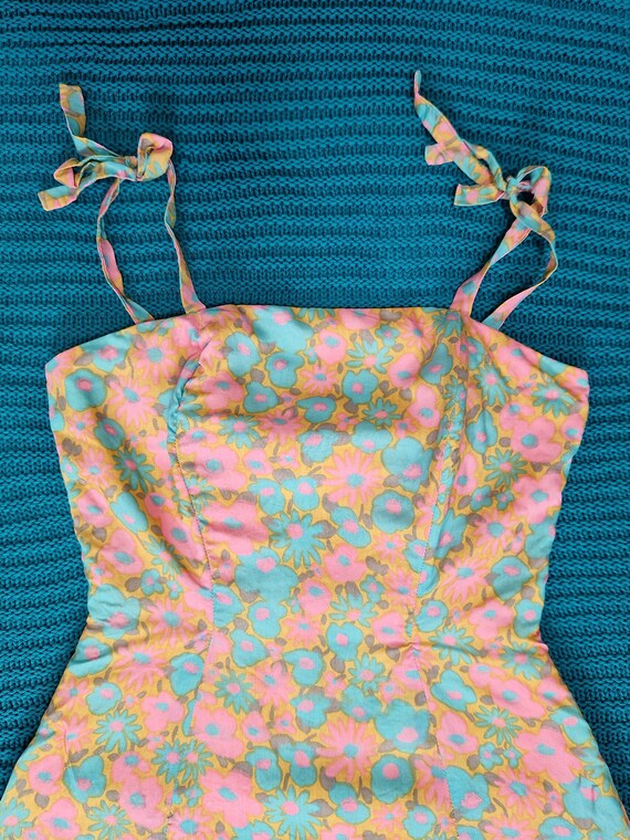 1960s Vintage 'Rodette London' Pink Turquoise and… - image 6