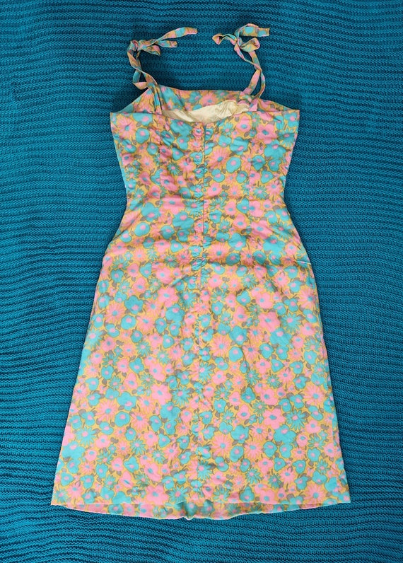 1960s Vintage 'Rodette London' Pink Turquoise and… - image 4