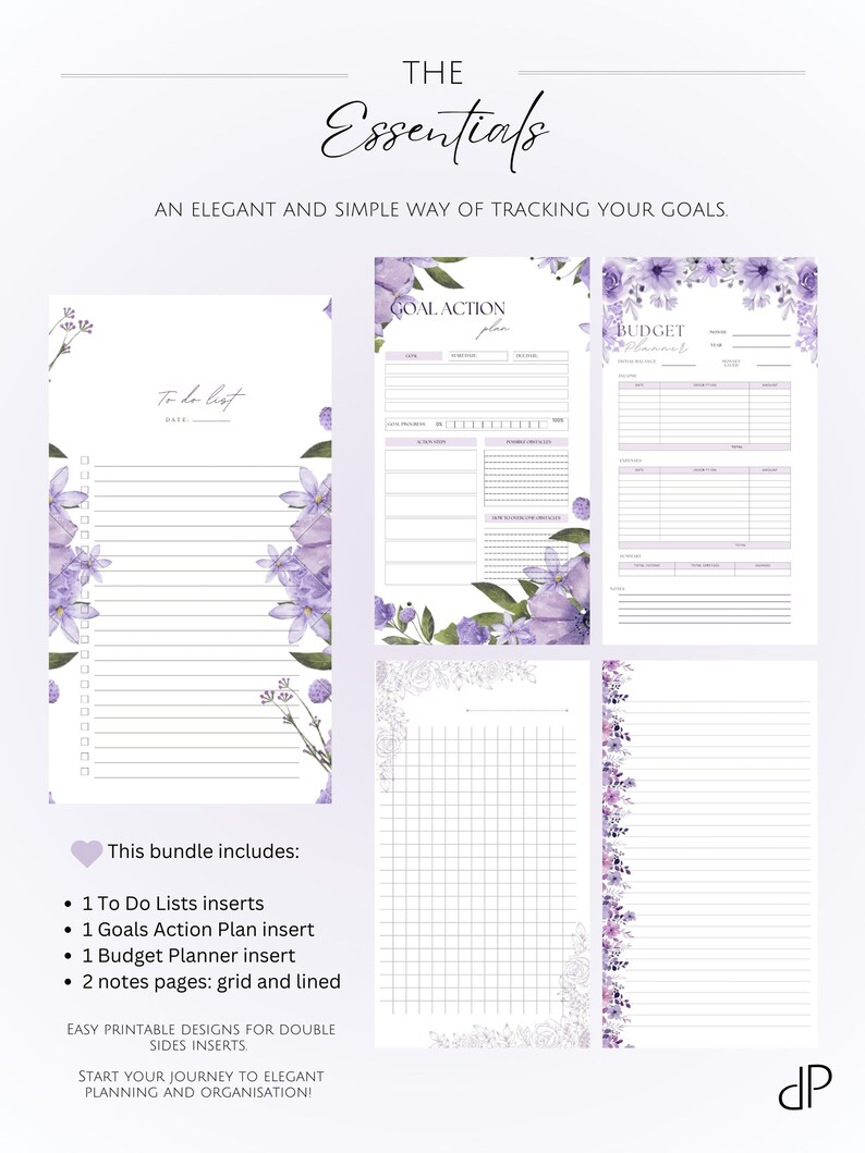 English Essentials Planner Personal Wide - THE ESSENTIALS BUNDLE - Planning Essentials Bundle *to ...