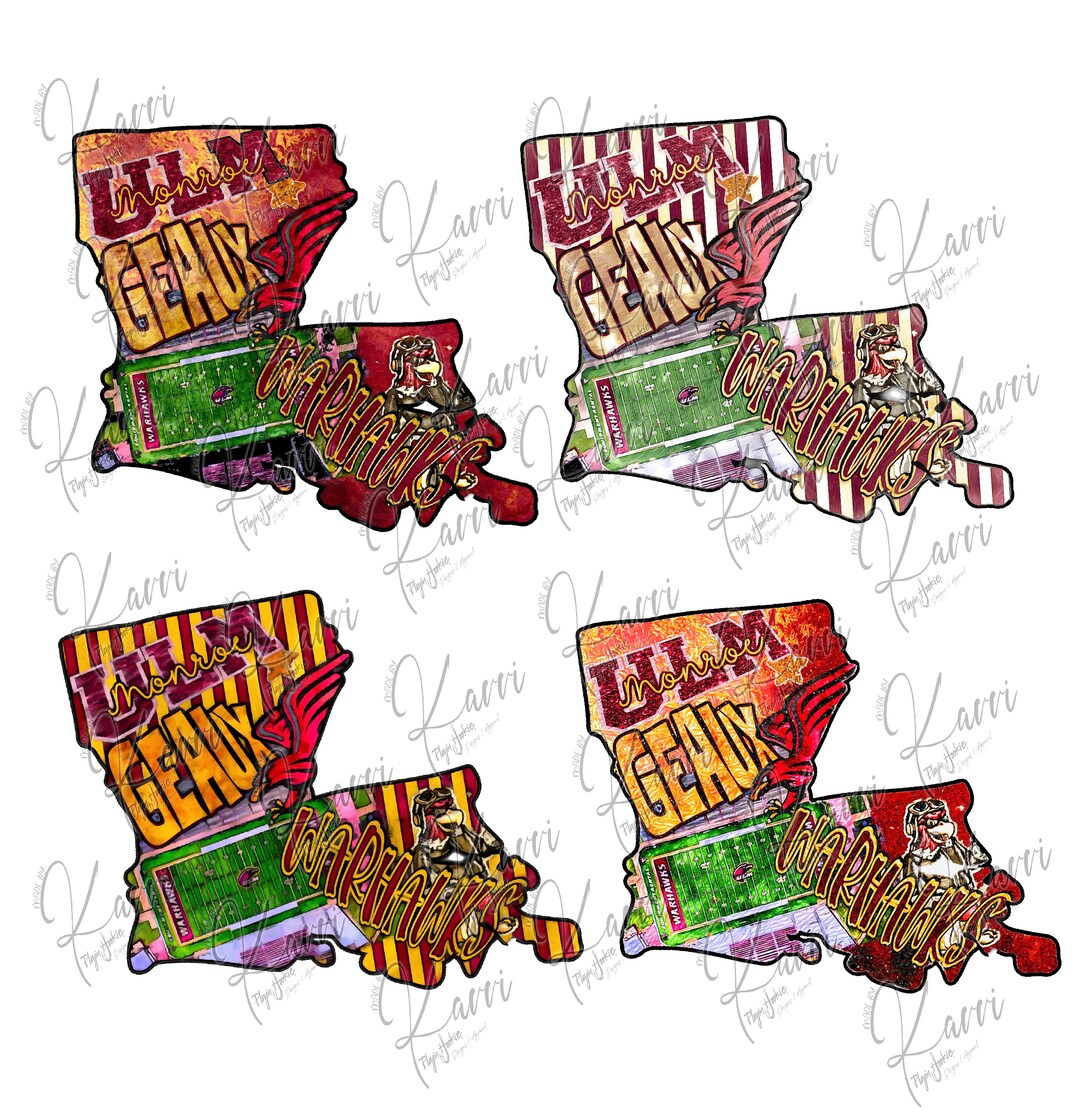vavvi.com|pimpandhost.com 4" Painted ULM Louisiana 4 PNG Files - Etsy