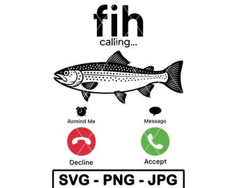 Meme de llamada de pez SVG, divertido error ortográfico, llamada telefónica de pez, broma, humor adulto, PNG, JPG, archivo de corte