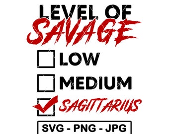 Nivel salvaje Sagitario SVG Zodiac Características Casilla de verificación Astrología Humor Cumpleaños PNG JPG Cortar archivo