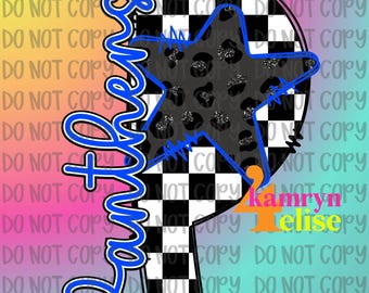Panthers Team Spirit PNG | Game Day Design | Retro Panthers Mascot PNG | Trendy Panthers Mascot Leopard Print PNG | School Spirit Designs