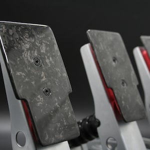 Pedal plates made of Forged Carbon Fibre Tuning Kit for Fanatec CSL pedals Moza SR-P carbon fibre