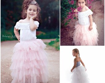 Froufrou long skirt Candice model - from 6 months to 8 years