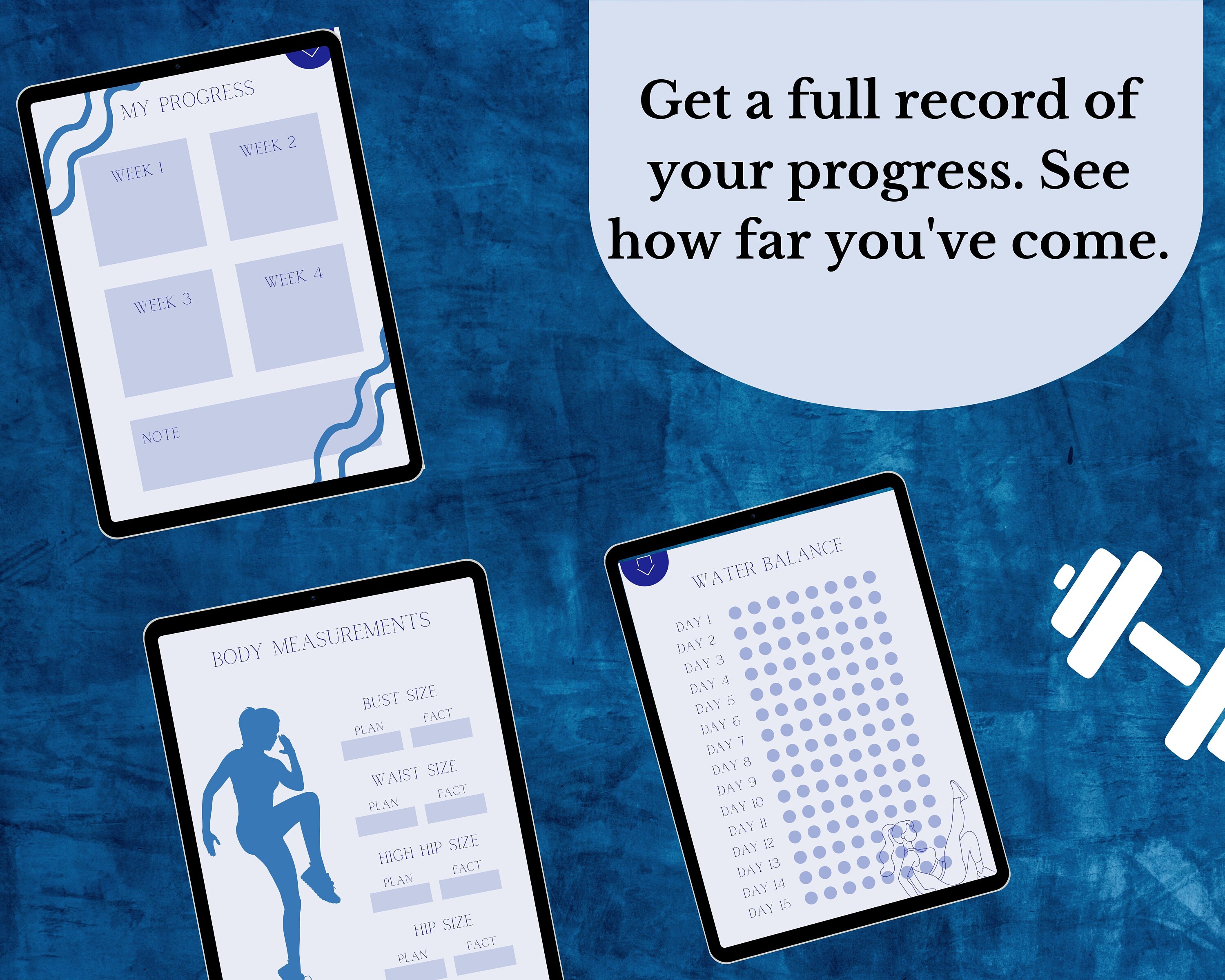 Digital FITNESS Planner Goodnotes Fitness Planner Fitness Etsy