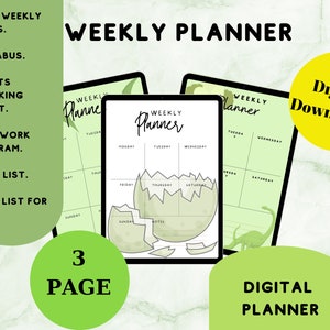 Weekly Daily Chore Chart for Kids Responsibility Chart Homeschool My Responsibilities Personalized Planner Printable  PDF