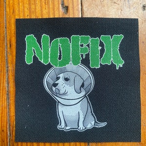 NOFIX Punk Rock Dog Canvas Patch