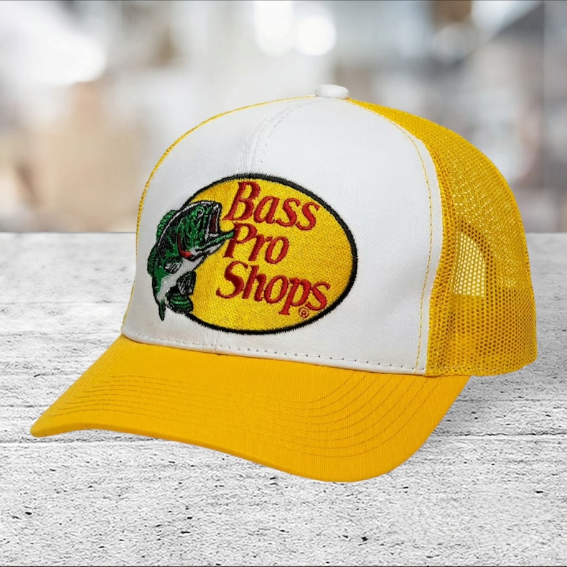 Bass Pro Shop Trucker Hat Yellow