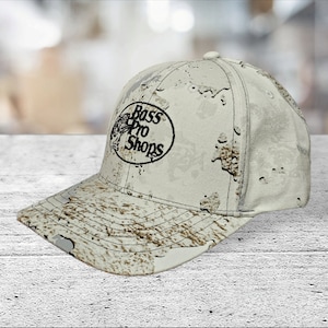 Bass Pro Shop Trucker Hat White Camo