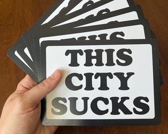 This City Sucks - Postcard Pack of 6 Cards
