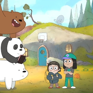 Ilustración de retrato de dibujos animados de We Bare Bears personalizada, retrato familiar de pareja, regalo de aniversario, regalo de San Valentín, dibujo de We Bare Bears, regalo