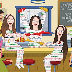 BIG SALE! Best for GIFTS. Bob&#39;s Burgers Custom Cartoon Portrait, Custom Bob&#39;s Burgers Fan Art, Custom Couple, Friends or Family Illustration