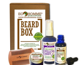 Kit de toilettage de barbe, huile à barbe, baume à barbe, kit de pousse de barbe, cire à moustache, cadeau pour lui, kit de barbe, huile de pousse de barbe, meilleure pousse de barbe