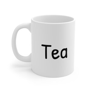 Funny Tea Quote Mug: Playful Coffee Lover Gift, Quirky Kitchen Decor