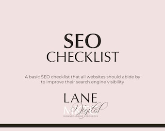 SEO Checklist | Small Business Marketing | SEO Guide | Business Resource |