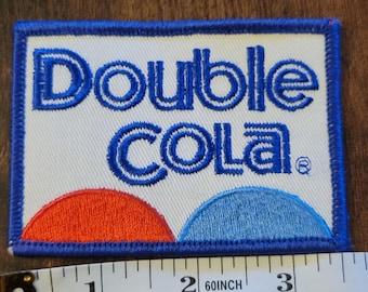 Parche vintage bordado de doble cola, años 70