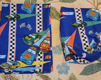 Juego de sábanas vintage NASCAR tamaño individual, sábanas bajeras ajustables.