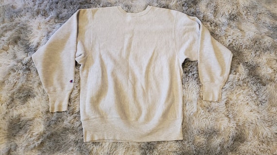 Vintage Champion Reverse Weave Grey Crewneck Swea… - image 2