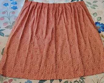 Mid Century Brocade Pinch Pleat Curtains Set of 4 Gold Red 1960s 70s Drapes