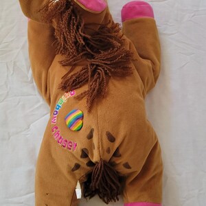 Peluche de caballo y poni arcoíris grande de Lisa Frank, de 22 pulgadas, vintage, de los años 90 imagen 3