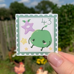 Stardew Valley geïnspireerde Junimo-stempelsticker | gamen, schattig, cottagecore, dagboek bijhouden