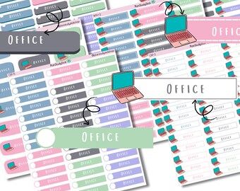 Office Stickers | Vertical Planner Stickers | Decorative and Functional Planning |