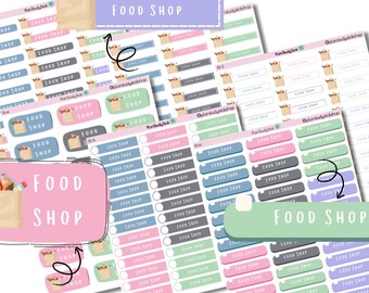 Food Shop | Planner Stickers | Decorative and Functional Planning |