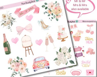 Hen Do/Bachelorette/Wedding Celebration Stickers | Matte or Glossy