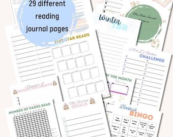 Book Journal Yearly Page Bundle A5