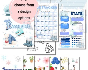 Book Journal Monthly pages | 6 Month Bundle