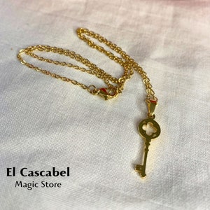 Collar colgante llave. Amuleto suerte, prosperidad, felicidad y salud. Abre los caminos, llama a la buena fortuna.