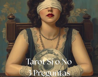 Tres Preguntas al Tarot. Respuesta Sí o No y explicación detallada. Lectura intuitiva personalizada. Entrega digital. Disponible en inglés.