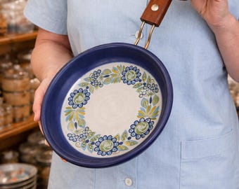 Vintage Figgjo Flameware Tor Viking Skillet- Mid Century Norwegian