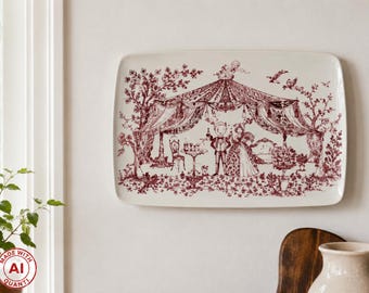Vintage Bjørn Wiinblad for Nymølle, 1950's Wall Plaque,  Fajance Ceramic