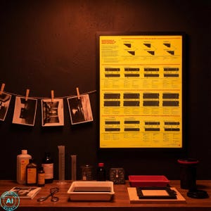 Vintage KODAK Poster, Identification of Transparencies on Kodak Materials