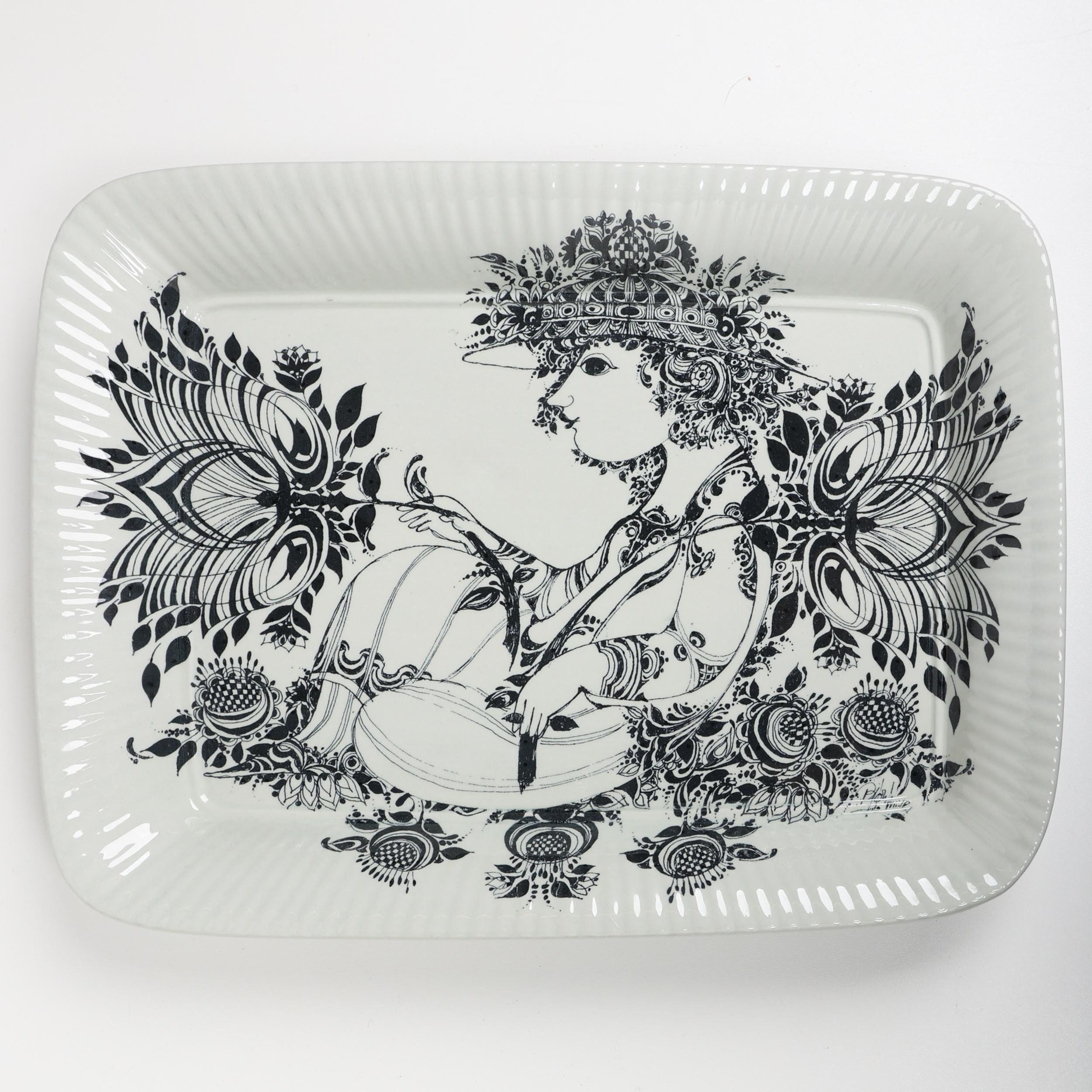 Vintage Bjørn Wiinblad Nymolle Denmark Dish – Large Square Wall