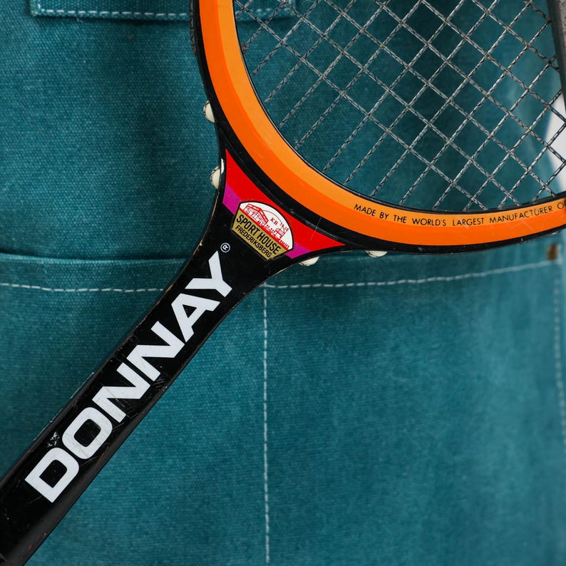 Donnay Rackets Vintage houten tennisrackets met metalen racketpers – per stuk verkocht ...