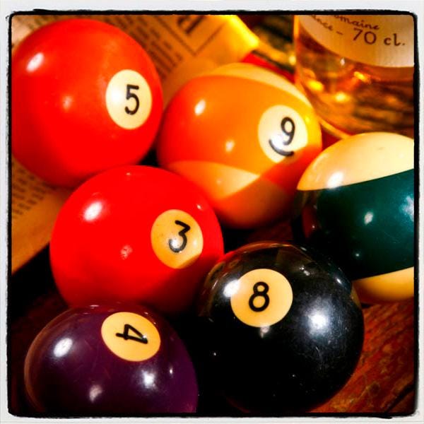 Vintage pool balls - Etsy 日本