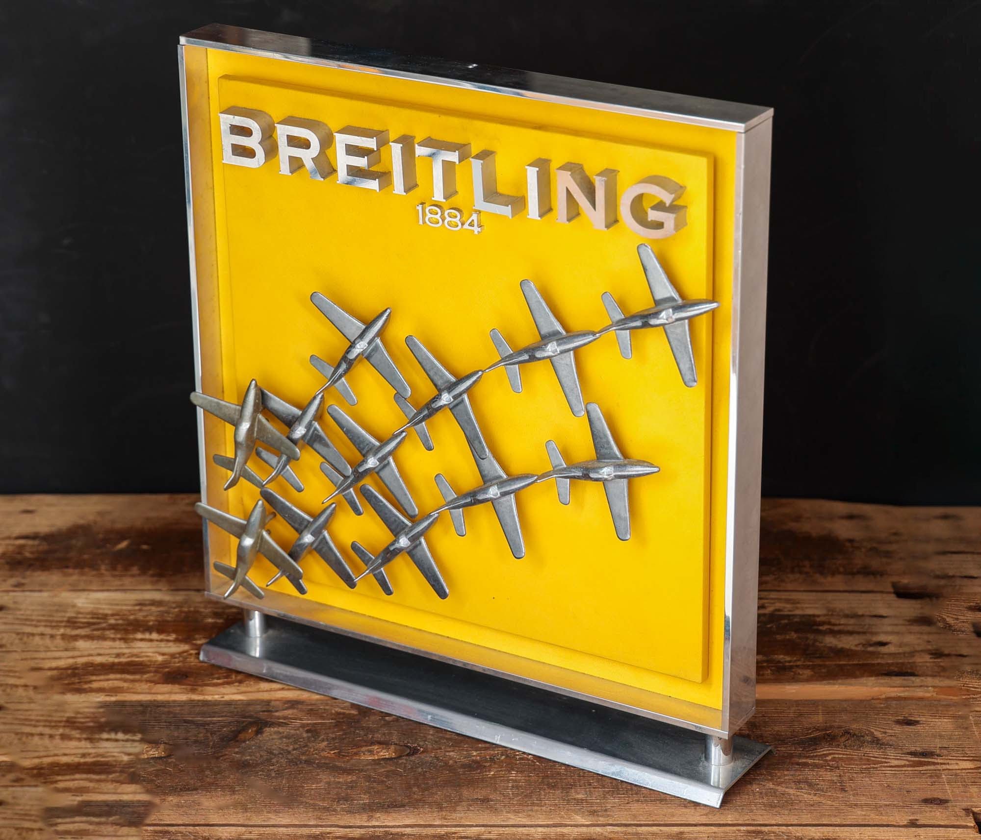 Breitling advertising sign p 51 mustangs airplanes
