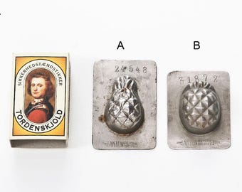 魅力的な1960年代のヴィンテージフランス製チョコレート型 – 時代を