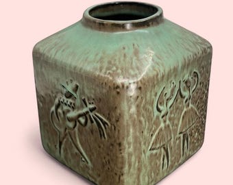 Piotr Baro für Knabstrup, Dänemark. 28 cm große Modernist Vase