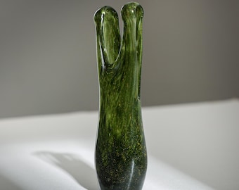 Kosta Boda Catwalk Green 花瓶 – Kjell Engman デザイン