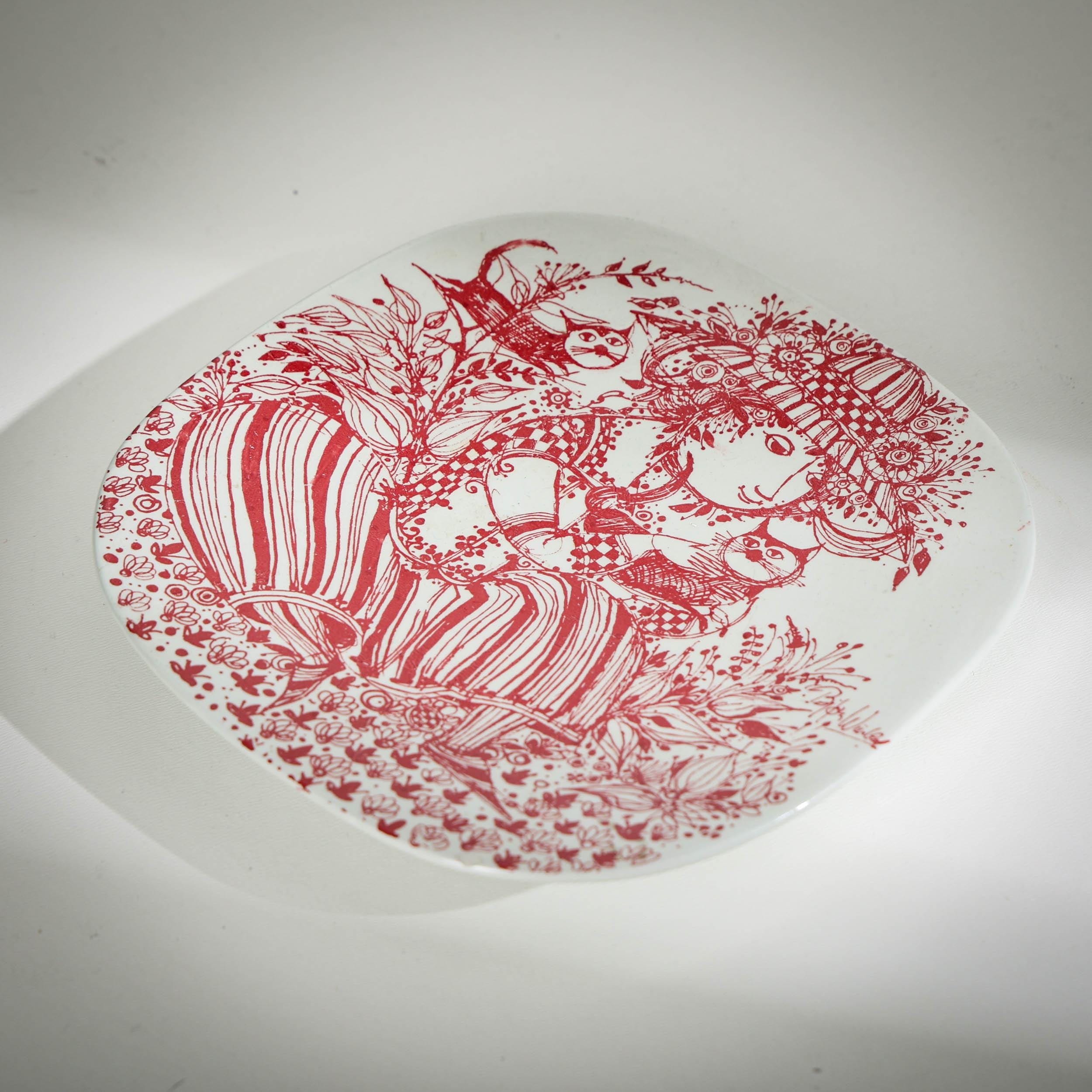 Nymølle Wall Plate “louise” – Bjørn Wiinblad – No. 3069/1247 - Etsy