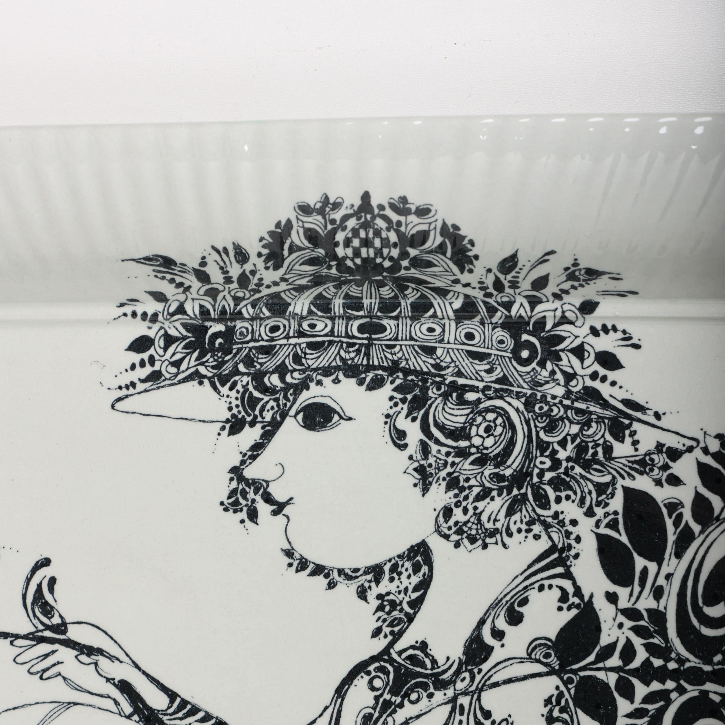 Vintage Bjørn Wiinblad Nymolle Denmark Dish – Large Square Wall