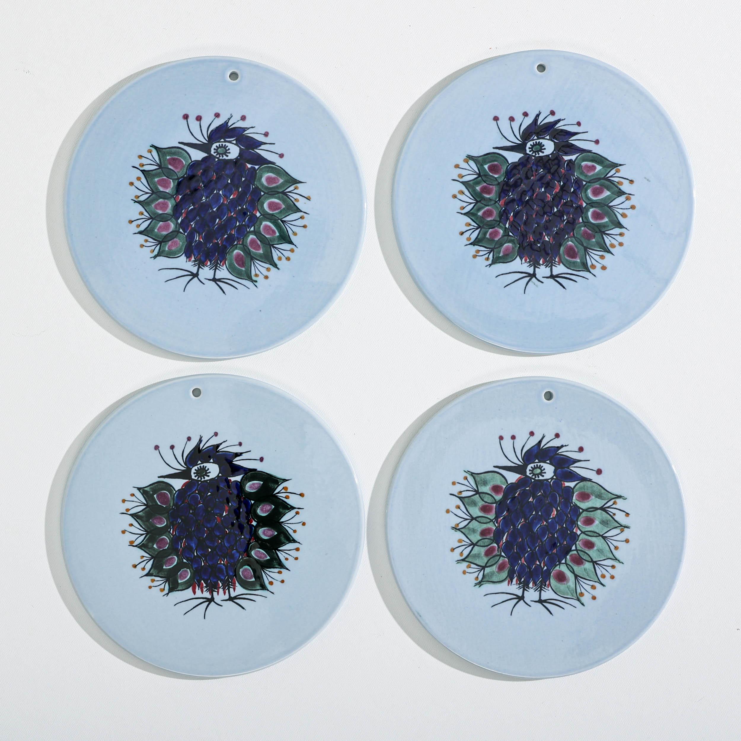 Royal Copenhagen Danish Mid-century Faience Wall Plaque by Beth