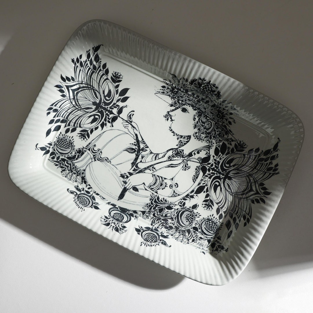 Vintage Bjørn Wiinblad Nymolle Denmark Dish – Large Square Wall