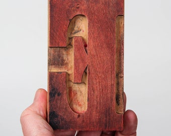 Large 10,8 cm/ 4,25 inch, letterpress blocks, wood. vintage, great condition, 1940s, mix of numbers, upper / lowercase letters
