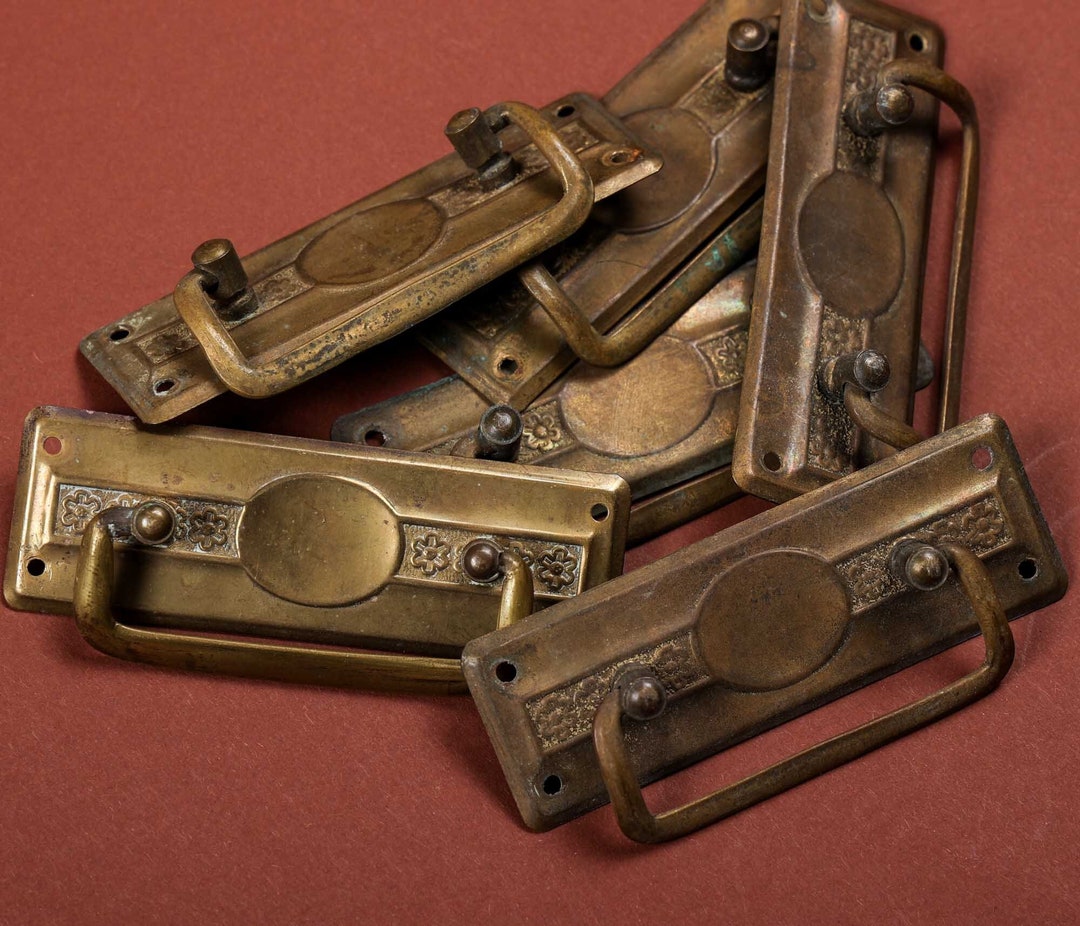 Vintage Reclaimed Antique Drawer Handles Salvage From From Etsy